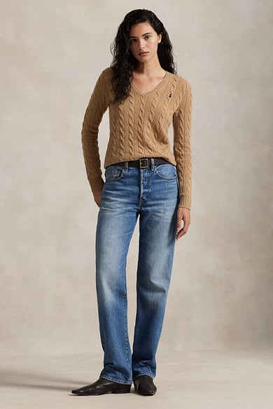 ΠΛΕΚΤΟ V POLO RALPH LAUREN - Medium Beige